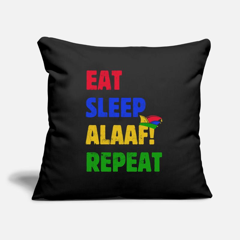Manger Dormir Alaaf Répéter - Carnaval - Dicton Housse de coussin décorative 45 x 45 cm