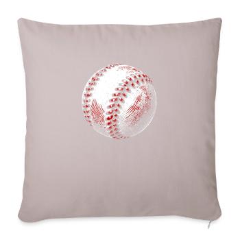 Baseball Gekritzel - Sofakissenbezug 45 x 45 cm - helles Taupe - Vorne