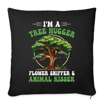 Écologiste - Housse de coussin décorative 45 x 45 cm - noir - Devant