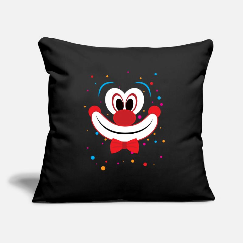 Costume de visage de clown Carnaval Carnaval Housse de coussin décorative 45 x 45 cm
