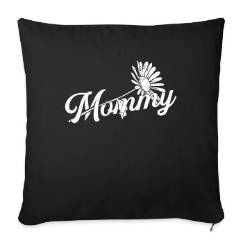 Gänseblume Mama Mama Daisy Mom - Housse de coussin décorative 45 x 45 cm - noir - Devant