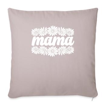 Gänseblume Mama Daisy Mom - Sofakissenbezug 45 x 45 cm - helles Taupe - Vorne