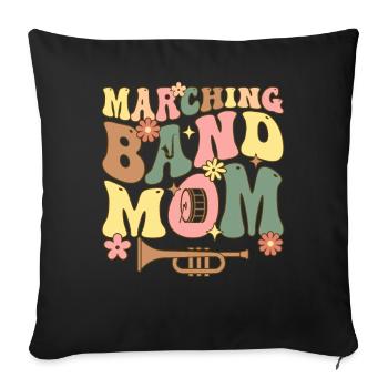 Groovy Saxophone Mom Saxophonist - Sofa pillowcase 17,3'' x 17,3'' (45 x 45 cm) - black - Front