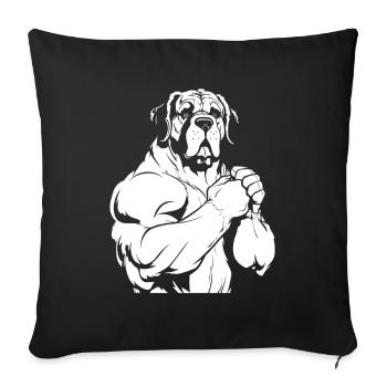 Saint Bernard - Sofa pillowcase 17,3'' x 17,3'' (45 x 45 cm) - black - Front