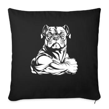 American Bully - Sofa pillowcase 17,3'' x 17,3'' (45 x 45 cm) - black - Front