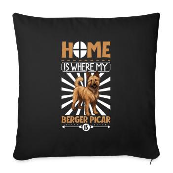 Home - Berger Picar - Sofa pillowcase 17,3'' x 17,3'' (45 x 45 cm) - black - Front