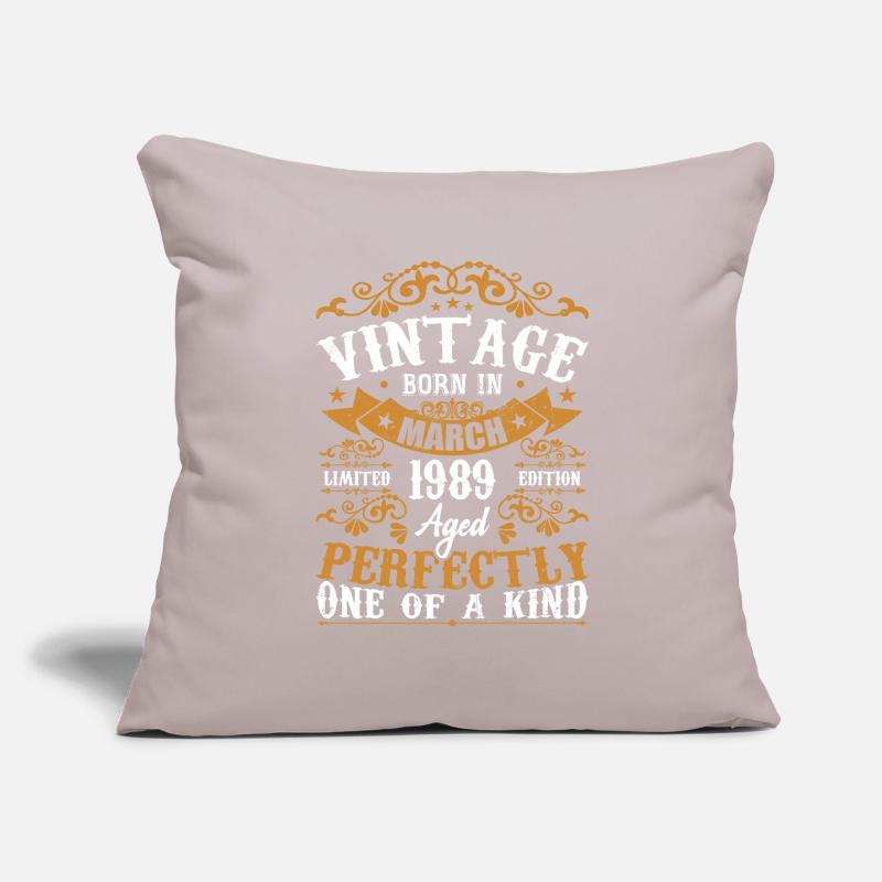 Les Légendes Sont Nées En Mars 1989 Housse de coussin décorative 45 x 45 cm