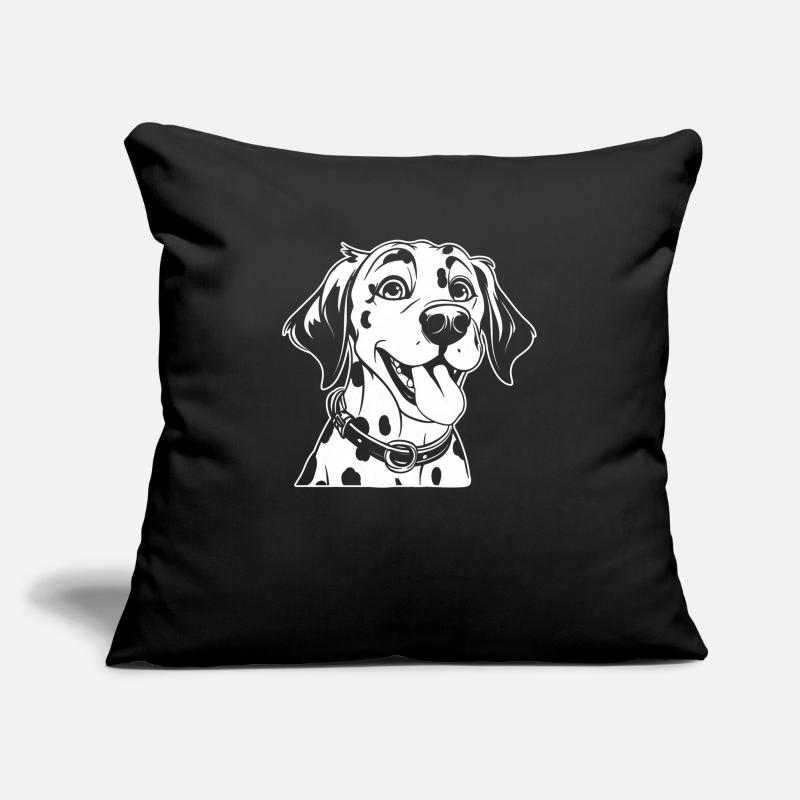 Dalmate Housse de coussin décorative 45 x 45 cm