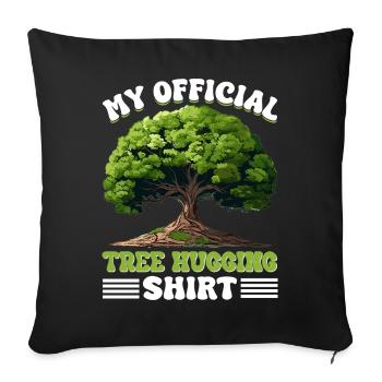 Défenseurs des arbres et écologistes - Housse de coussin décorative 45 x 45 cm - noir - Devant
