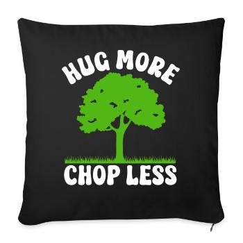 Défenseurs des arbres et écologistes - Housse de coussin décorative 45 x 45 cm - noir - Devant