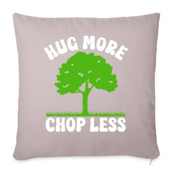 Tree conservationists and environmentalists - Sofa pillowcase 17,3'' x 17,3'' (45 x 45 cm) - light taupe - Front