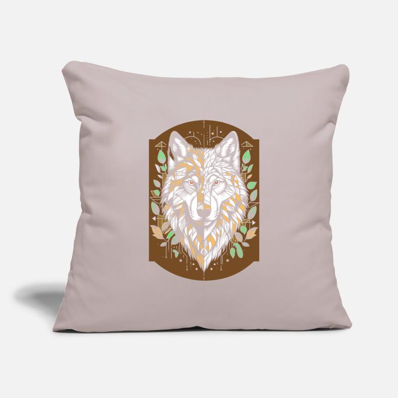 Wolf Geometric Polygon Wolf Sofa pillowcase 17,3'' x 17,3'' (45 x 45 cm)