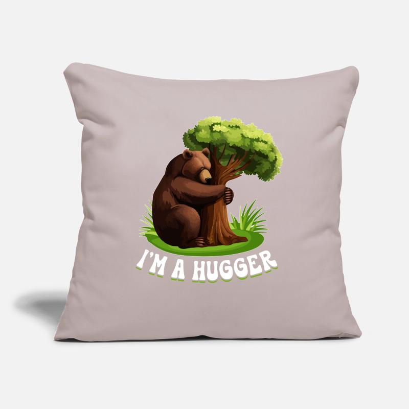 Tree Hugger Environmentalist Bear Sofa pillowcase 17,3'' x 17,3'' (45 x 45 cm)