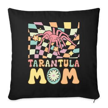 Groovy Weibchen Tarantula Lover Spinne - Sofakissenbezug 45 x 45 cm - Schwarz - Vorne
