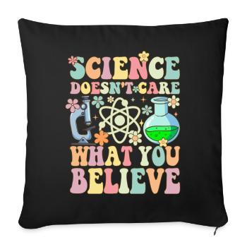 Groovy Science Teacher - Sofa pillowcase 17,3'' x 17,3'' (45 x 45 cm) - black - Front