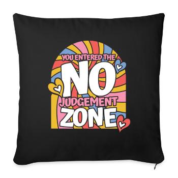 Mom Mom - Sofa pillowcase 17,3'' x 17,3'' (45 x 45 cm) - black - Front