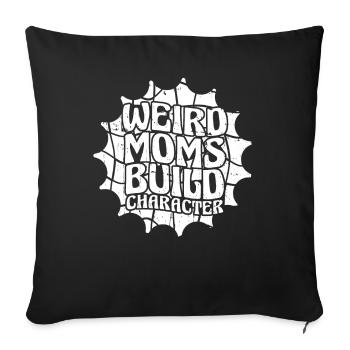 Mom Mom - Sofa pillowcase 17,3'' x 17,3'' (45 x 45 cm) - black - Front