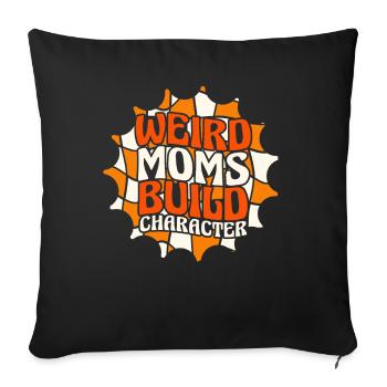 Mom Mom - Sofa pillowcase 17,3'' x 17,3'' (45 x 45 cm) - black - Front