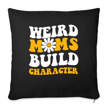 Maman Maman - Housse de coussin décorative 45 x 45 cm - noir - Devant