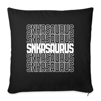 SNKRSAURUS - Sofa pillowcase 17,3'' x 17,3'' (45 x 45 cm) - black - Front