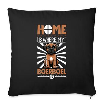 Accueil - Boerboel - Housse de coussin décorative 45 x 45 cm - noir - Devant