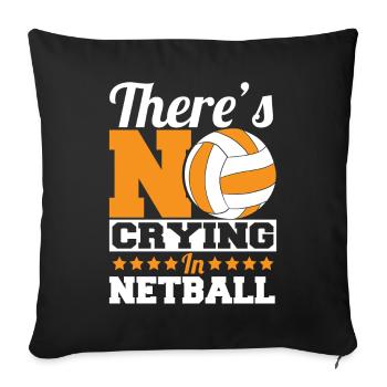 Love Netball Netball Player Gift - Sofa pillowcase 17,3'' x 17,3'' (45 x 45 cm) - black - Front