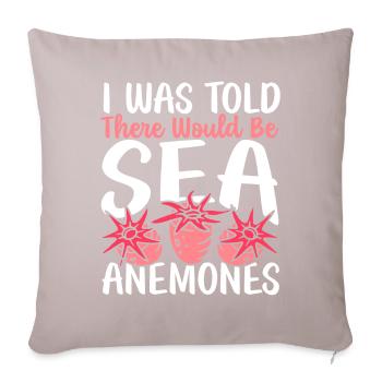 Sea Anemones Gift - Sofa pillowcase 17,3'' x 17,3'' (45 x 45 cm) - light taupe - Front