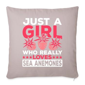 Sea Anemones Gift - Sofa pillowcase 17,3'' x 17,3'' (45 x 45 cm) - light taupe - Front