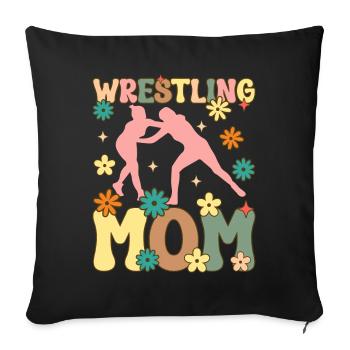 Lutteur groovy - Housse de coussin décorative 45 x 45 cm - noir - Devant