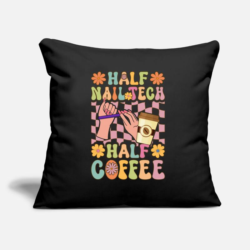 Nail Technician, Coffee Lover Sofa pillowcase 17,3'' x 17,3'' (45 x 45 cm)