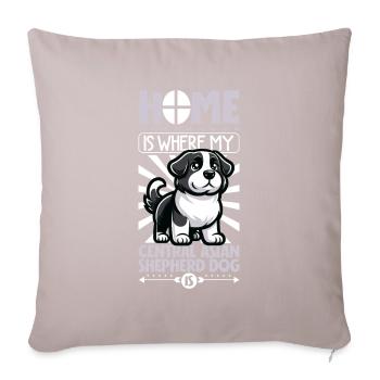 Home - Central Asian Ovcharka - Sofa pillowcase 17,3'' x 17,3'' (45 x 45 cm) - light taupe - Front