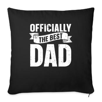 Vater Papa Best Dad - Sofa pillowcase 17,3'' x 17,3'' (45 x 45 cm) - black - Front