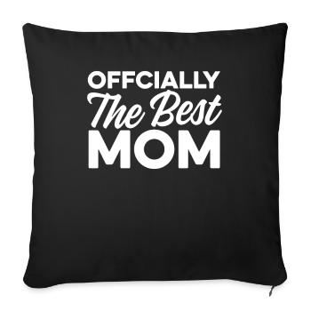 Mama Mutter Meilleure Maman - Housse de coussin décorative 45 x 45 cm - noir - Devant