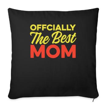 Mama Mutter Meilleure Maman - Housse de coussin décorative 45 x 45 cm - noir - Devant