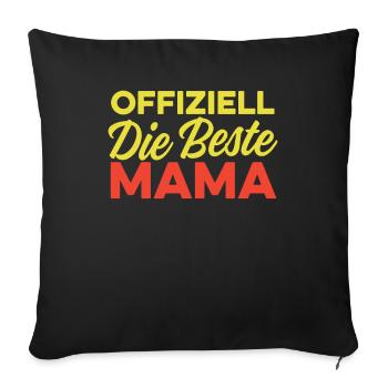 Mama Mutter Best Mom - Sofakissenbezug 45 x 45 cm - Schwarz - Vorne