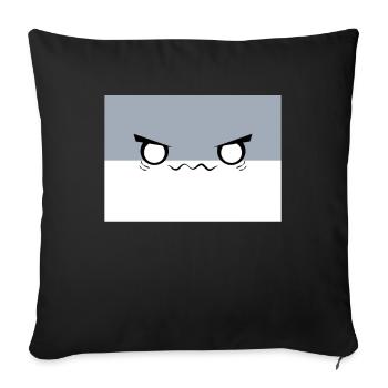 Sacambaspi's Ancient Fish Meme Demonic - Sofa pillowcase 17,3'' x 17,3'' (45 x 45 cm) - black - Front