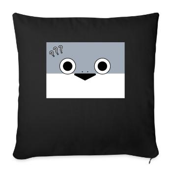 Sacambaspis Uralter Fisch Meme Unsicher - Sofakissenbezug 45 x 45 cm - Schwarz - Vorne