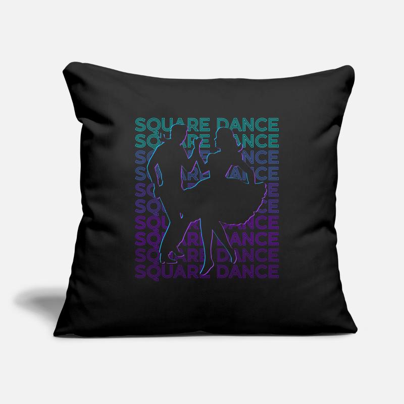 Square Dance Dancing Retro Sofa pillowcase 17,3'' x 17,3'' (45 x 45 cm)