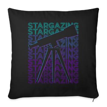 Astrologie Astronome Astronomie Constellation Retr - Housse de coussin décorative 45 x 45 cm - noir - Devant