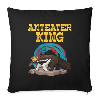 Dear Anteater Gift - Sofa pillowcase 17,3'' x 17,3'' (45 x 45 cm) - black - Front