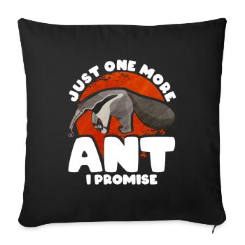 Dear Anteater Gift - Sofa pillowcase 17,3'' x 17,3'' (45 x 45 cm) - black - Front