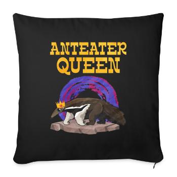 Dear Anteater Gift - Sofa pillowcase 17,3'' x 17,3'' (45 x 45 cm) - black - Front