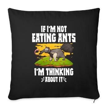 Dear Anteater Gift - Sofa pillowcase 17,3'' x 17,3'' (45 x 45 cm) - black - Front