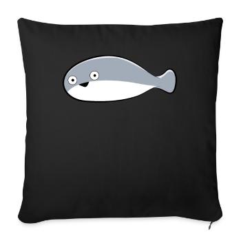 L’ancien mème de poisson de Sacambaspi surpris - Housse de coussin décorative 45 x 45 cm - noir - Devant