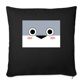Sacambaspis Ancien Poisson Meme Mignon - Housse de coussin décorative 45 x 45 cm - noir - Devant
