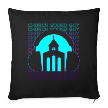 Ingénieur du son Ingénieur du son Ingénieur du son Rétro - Housse de coussin décorative 45 x 45 cm - noir - Devant