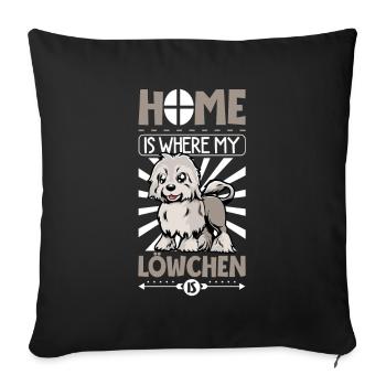 Page d’accueil - Löwchen - Housse de coussin décorative 45 x 45 cm - noir - Devant