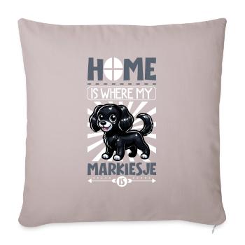 Page d’accueil - Markiesje - Housse de coussin décorative 45 x 45 cm - taupe clair - Devant