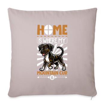 Home - Mountain Cur - Sofa pillowcase 17,3'' x 17,3'' (45 x 45 cm) - light taupe - Front