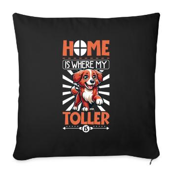 Accueil - Nova Scotia Duck Tolling Retriever - Housse de coussin décorative 45 x 45 cm - noir - Devant